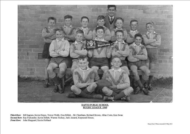 Dapto Public School Rugby League 1949